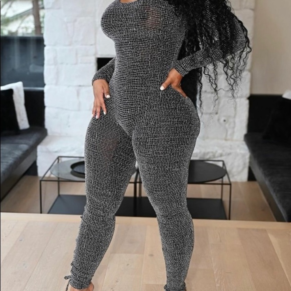 Side Lace-up long sleeve jumper